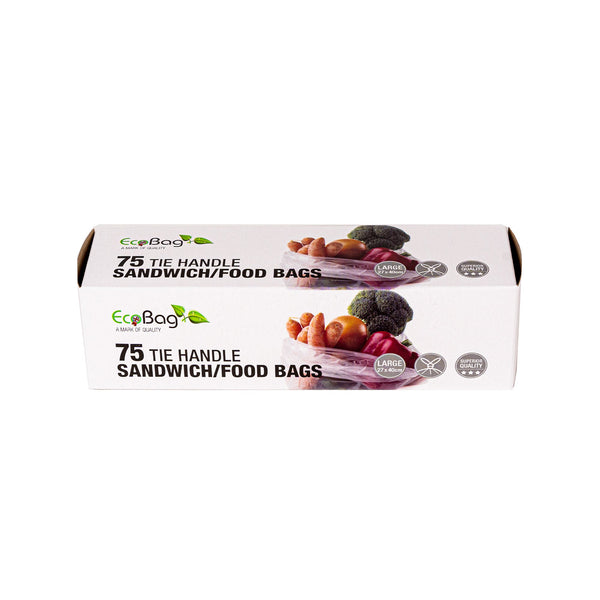 3 x 75 Tie Handle Food Bags