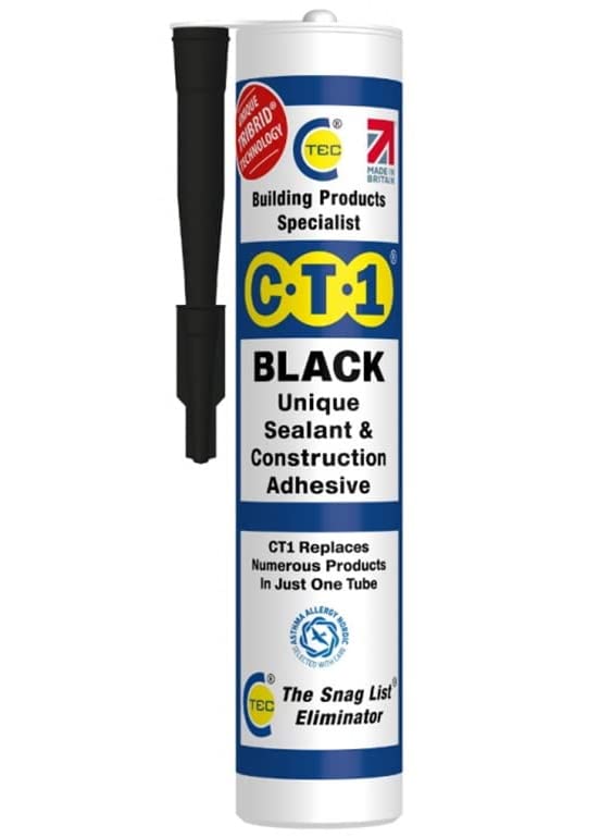 CT1 Clear TRIBRID Multi-Purpose Sealant & Adhesive - 2 Pack - Bathroom, Shower & Window Sealant - Odourless - Anti Mould Waterproofing Sealant Adhesive - Vibration Resistant & Flexible - 290ml