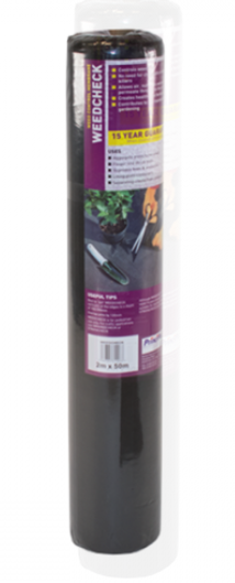 Weedcheck 2M x 25M Weed Barrier Membrane – Heavy‑Duty Landscaping Fabric for Easy, Low‑Maintenance Garden Weed Control